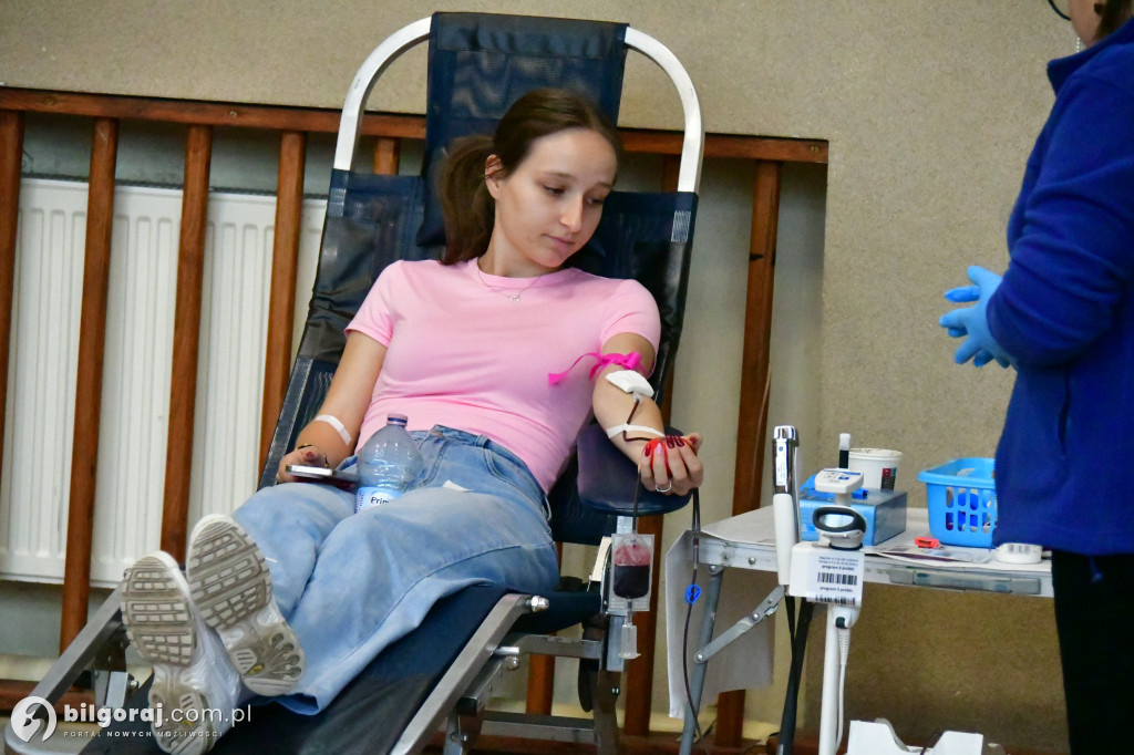 Terenowa akcja poboru krwi w RCEZ Biłgoraj