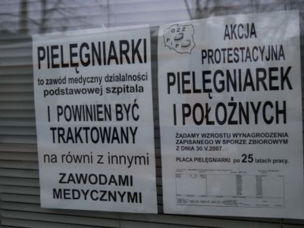 Strajk okupacyjny i głodowy w SP ZOZ Biłgoraj