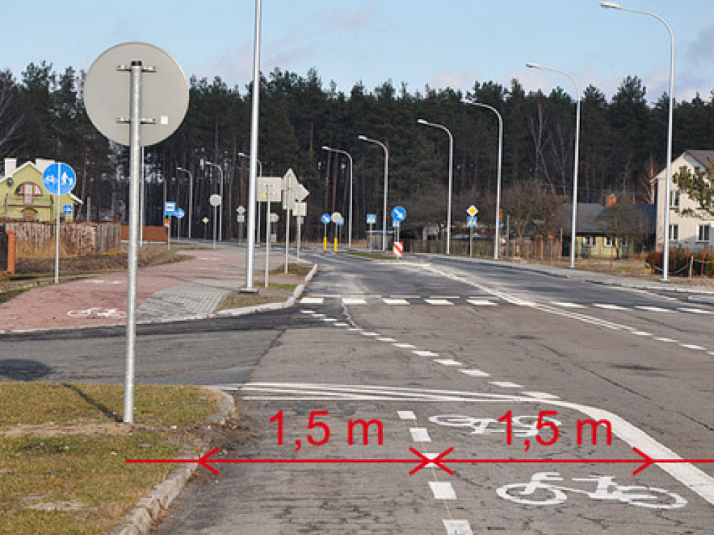 Zmiana organizacji ruchu rowerowego przy ul. Poniatowskiego (na odcinku od ul. Harcerskiej do ul. Cichej)