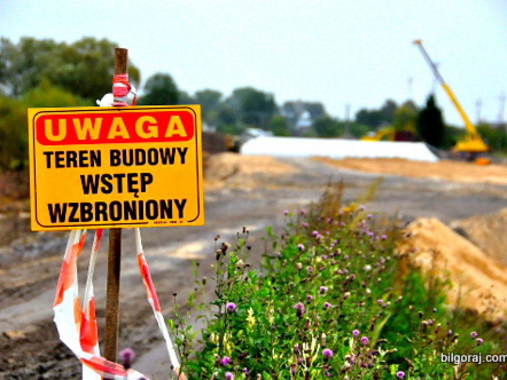 Obwodnica północna Biłgoraja - zdjęcia z placu budowy