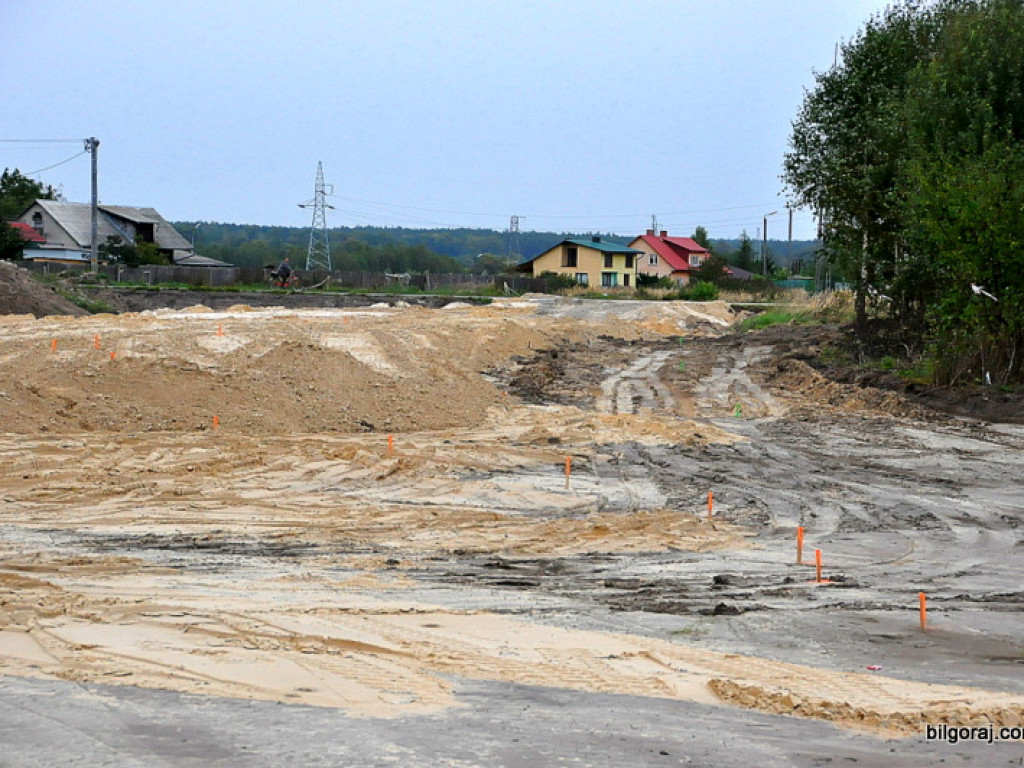 Obwodnica północna Biłgoraja - zdjęcia z placu budowy