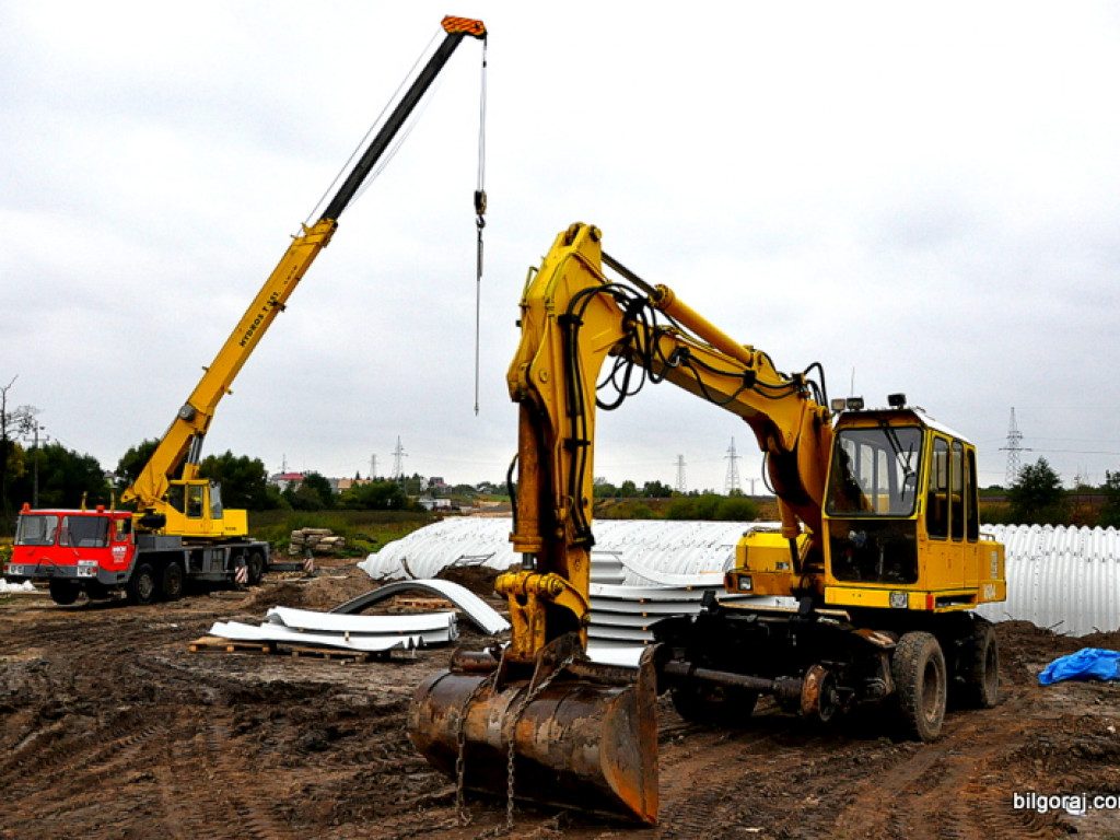 Obwodnica północna Biłgoraja - zdjęcia z placu budowy
