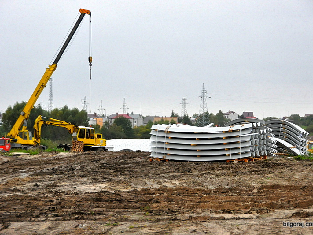 Obwodnica północna Biłgoraja - zdjęcia z placu budowy