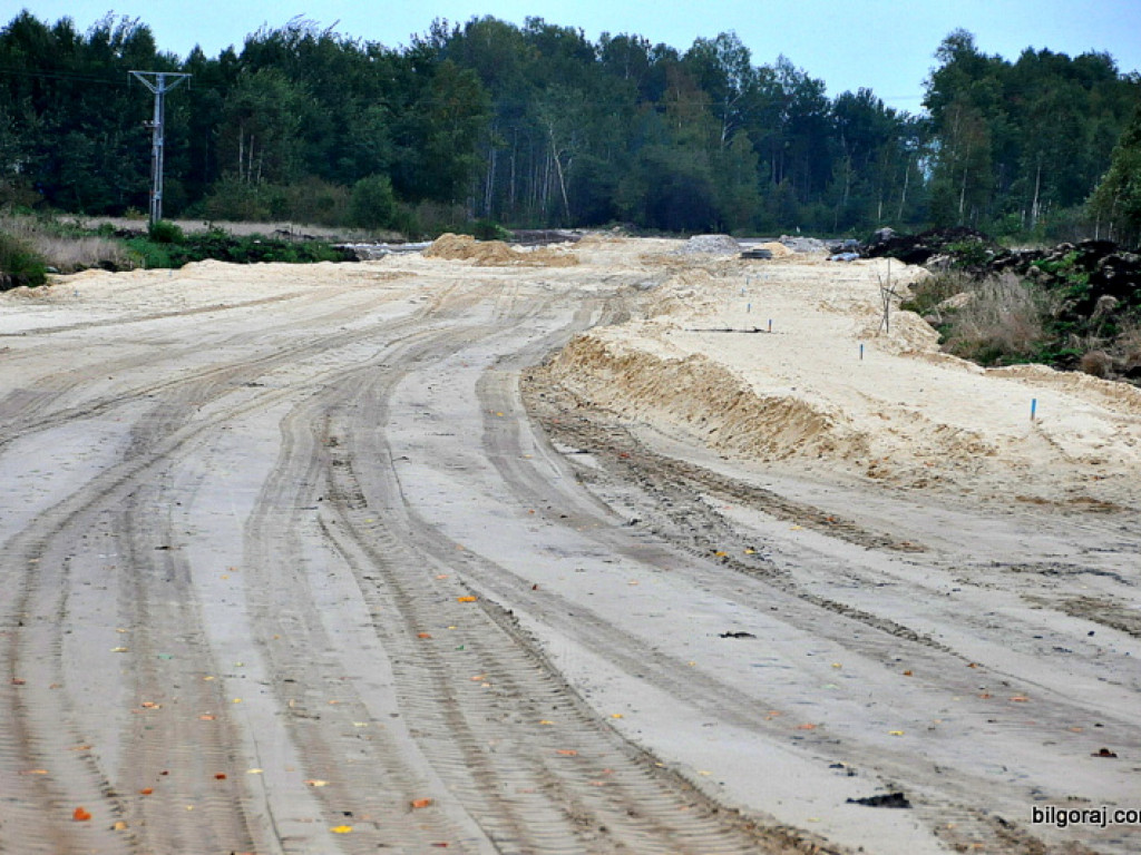 Obwodnica północna Biłgoraja - zdjęcia z placu budowy