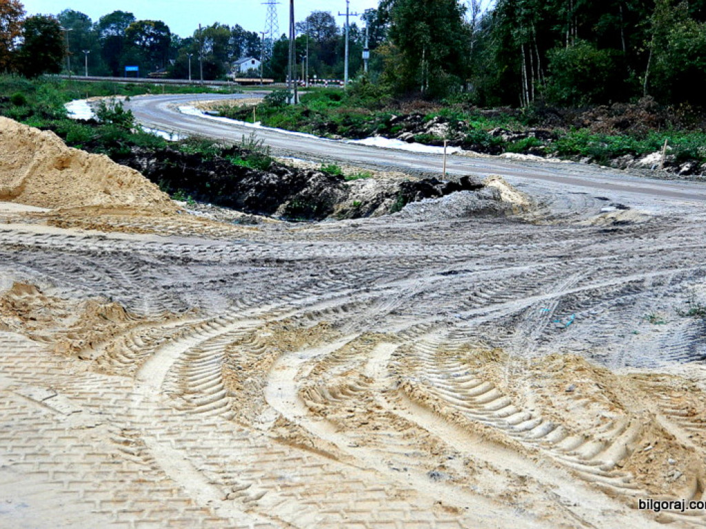 Obwodnica północna Biłgoraja - zdjęcia z placu budowy