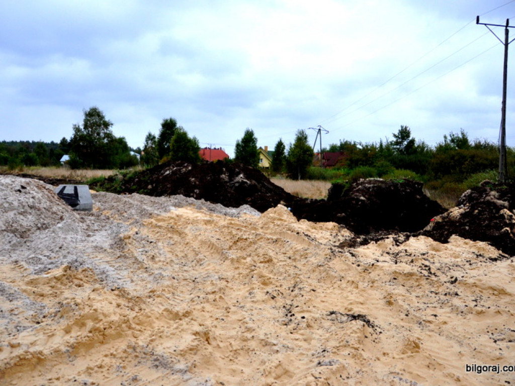 Obwodnica północna Biłgoraja - zdjęcia z placu budowy