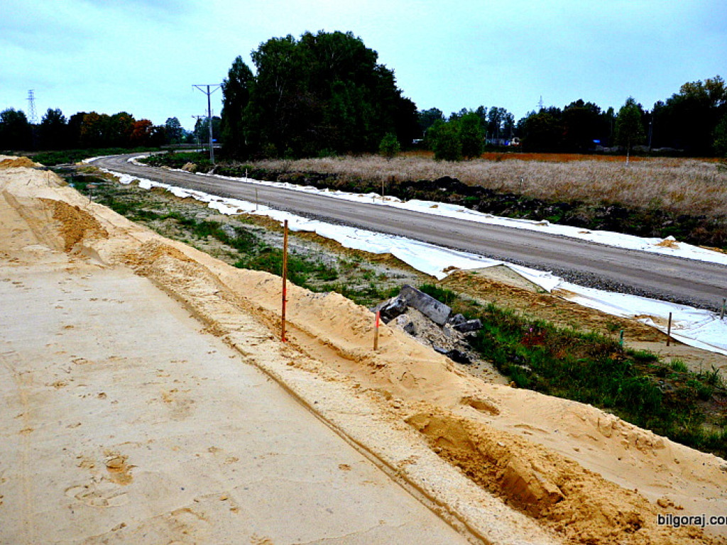 Obwodnica północna Biłgoraja - zdjęcia z placu budowy