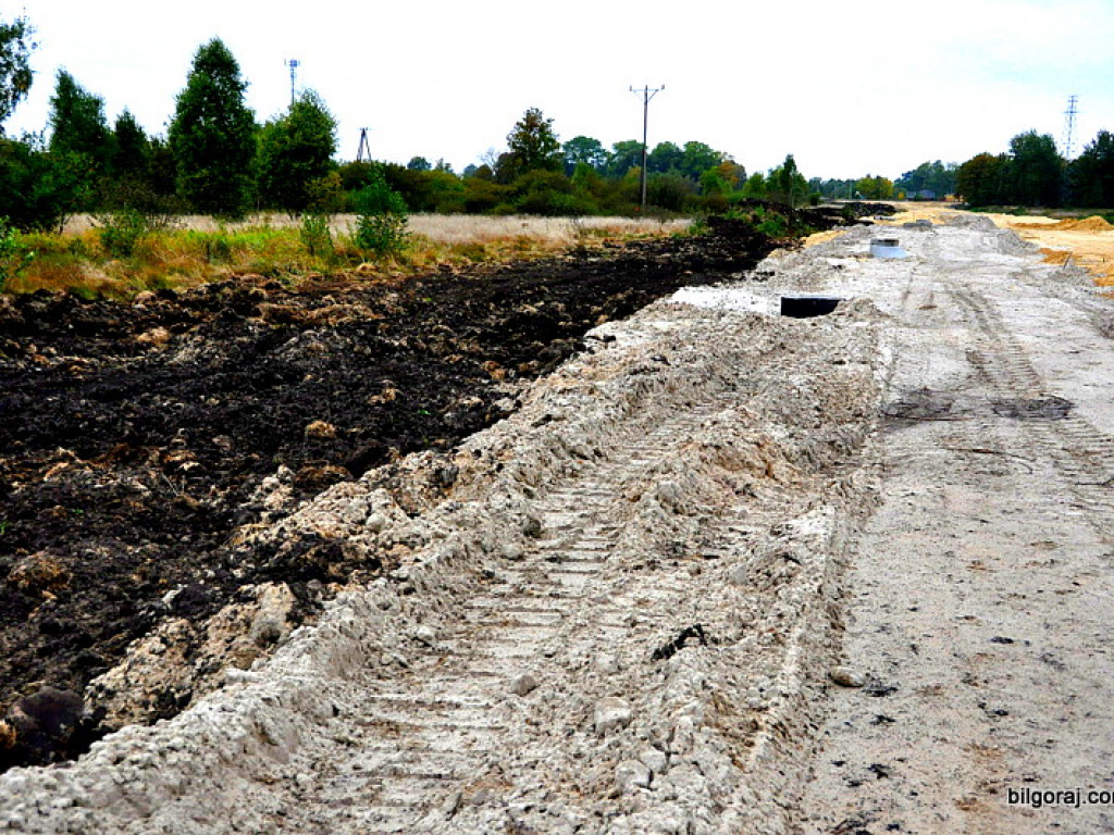 Obwodnica północna Biłgoraja - zdjęcia z placu budowy