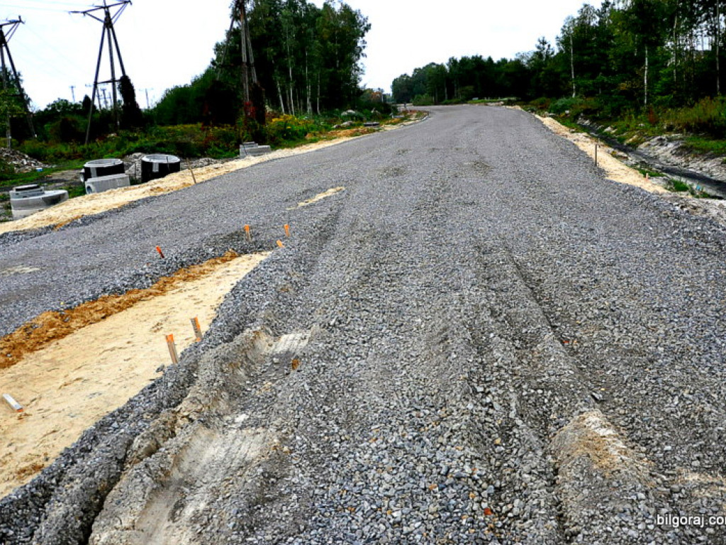 Obwodnica północna Biłgoraja - zdjęcia z placu budowy