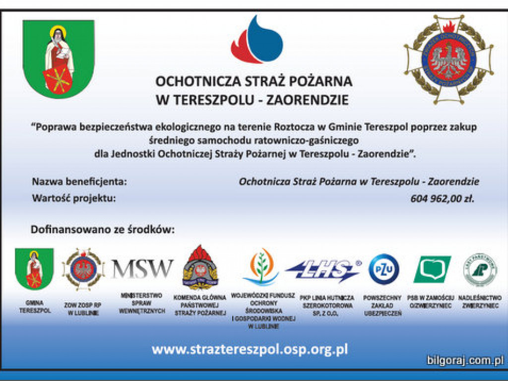 Nowe IVECO dla strażaków z Tereszpola – Zaorendy