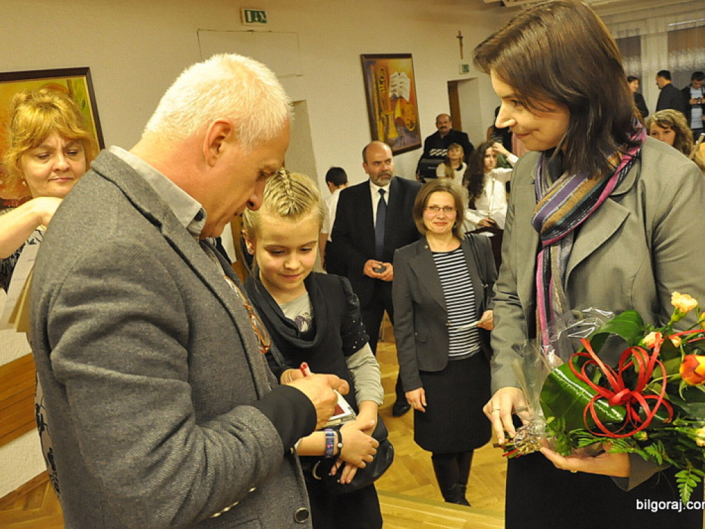 Waldemar Malicki w Biłgoraju. Akompaniował uczniom Państwowej Szkoły Muzycznej