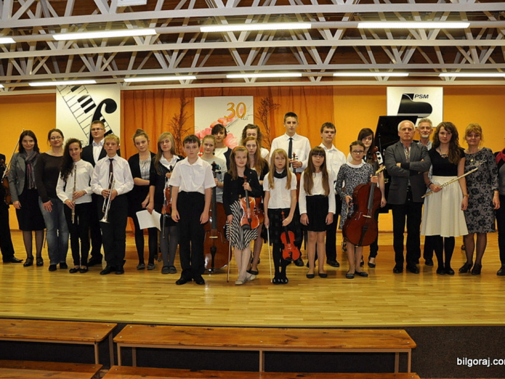 Waldemar Malicki w Biłgoraju. Akompaniował uczniom Państwowej Szkoły Muzycznej