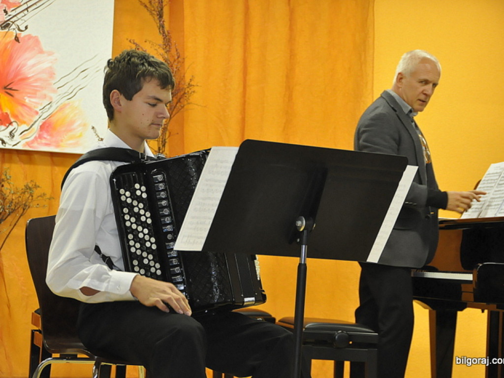Waldemar Malicki w Biłgoraju. Akompaniował uczniom Państwowej Szkoły Muzycznej