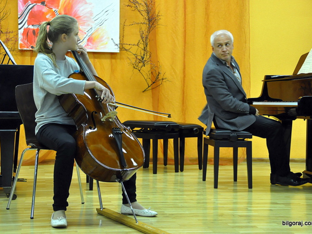 Waldemar Malicki w Biłgoraju. Akompaniował uczniom Państwowej Szkoły Muzycznej