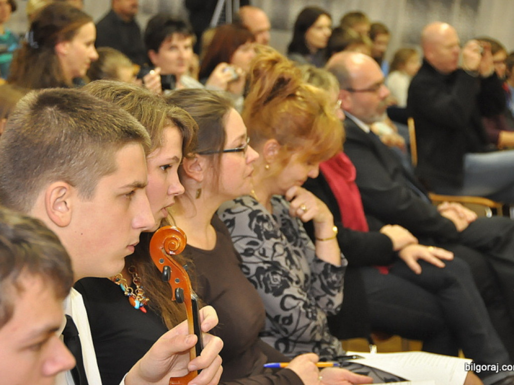 Waldemar Malicki w Biłgoraju. Akompaniował uczniom Państwowej Szkoły Muzycznej