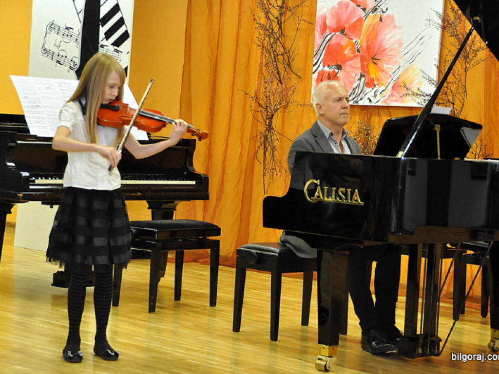 Waldemar Malicki w Biłgoraju. Akompaniował uczniom Państwowej Szkoły Muzycznej