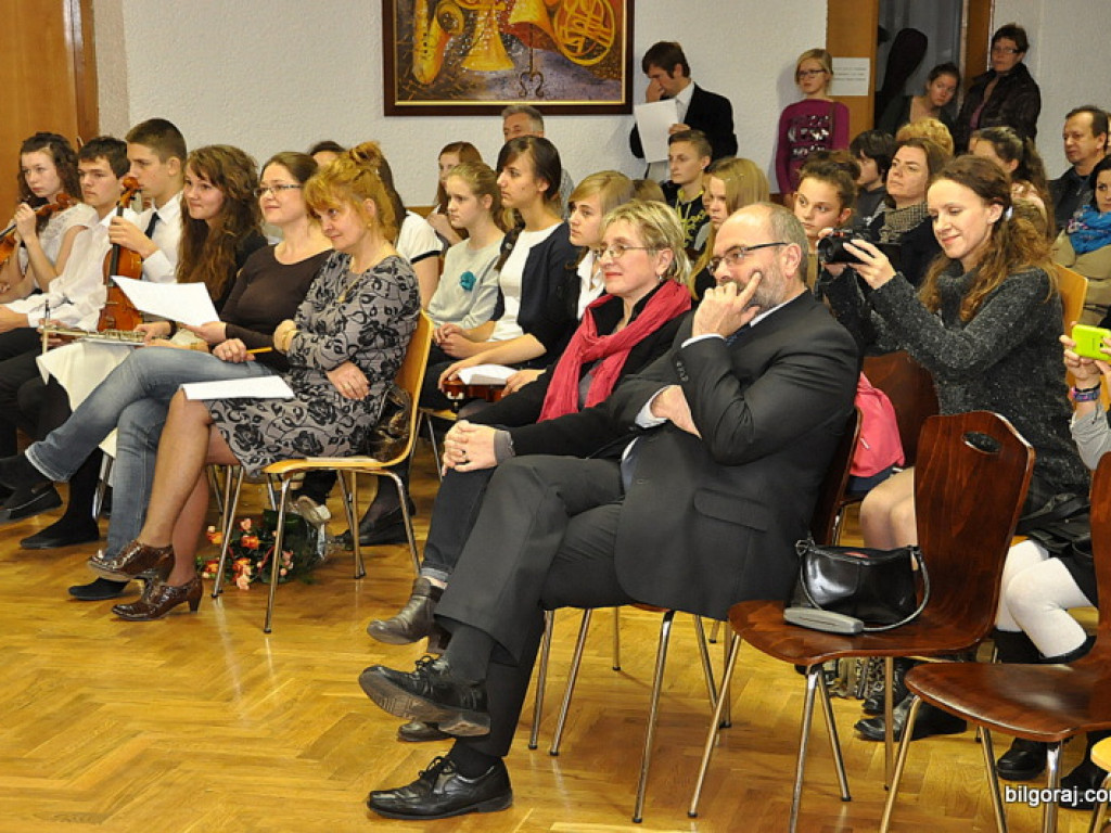 Waldemar Malicki w Biłgoraju. Akompaniował uczniom Państwowej Szkoły Muzycznej