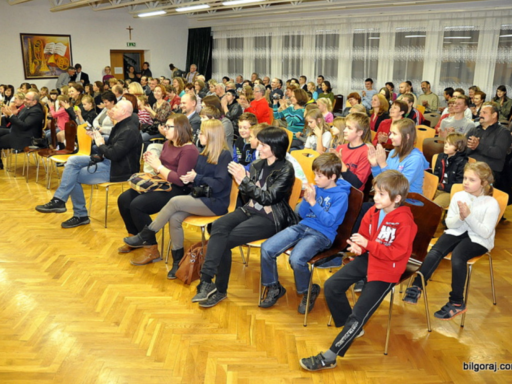 Waldemar Malicki w Biłgoraju. Akompaniował uczniom Państwowej Szkoły Muzycznej