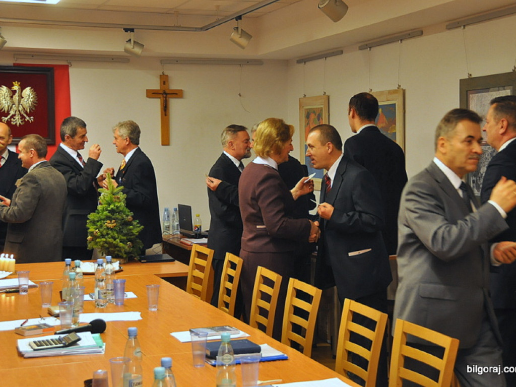 Spotkanie opłatkowe Rady Miasta Biłgoraj (FOTO)