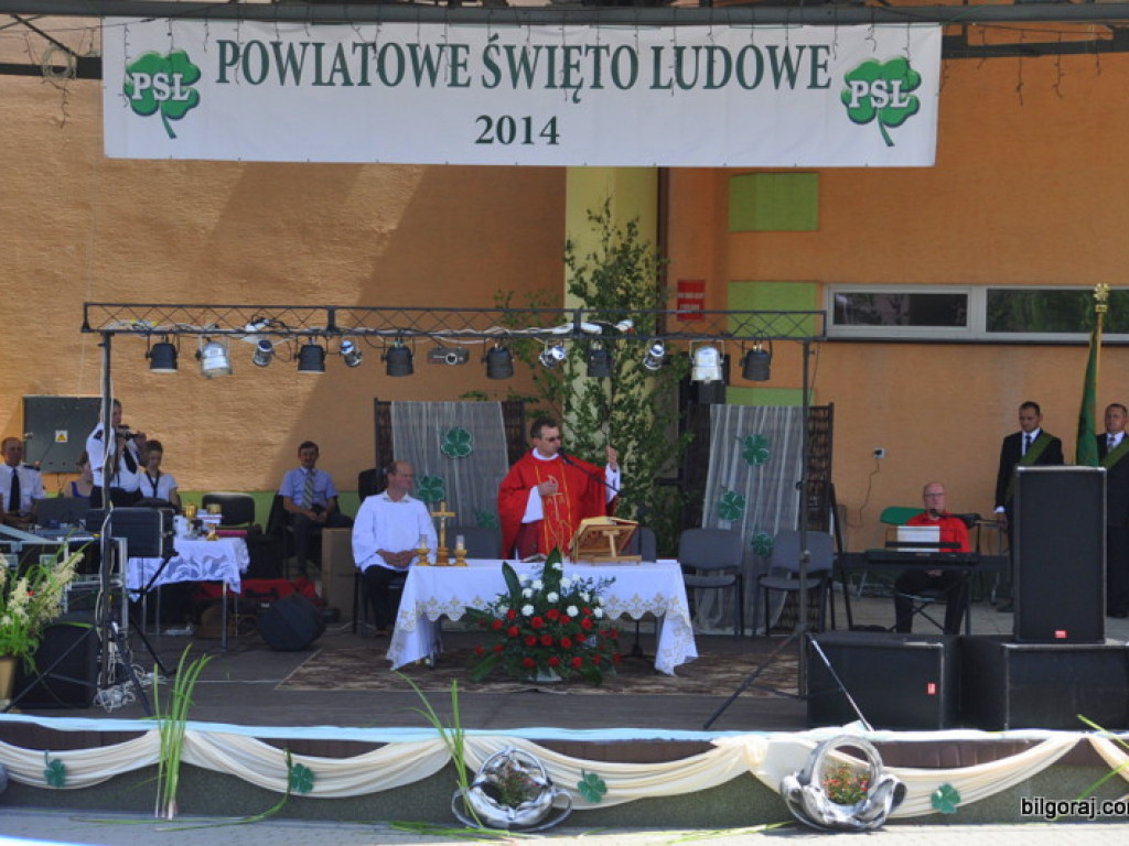 Powiatowe Święto Ludowe w Potoku Górnym. Starosta wzywa do współpracy ukierunkowanej na rozwój Ziemi Biłgorajskiej