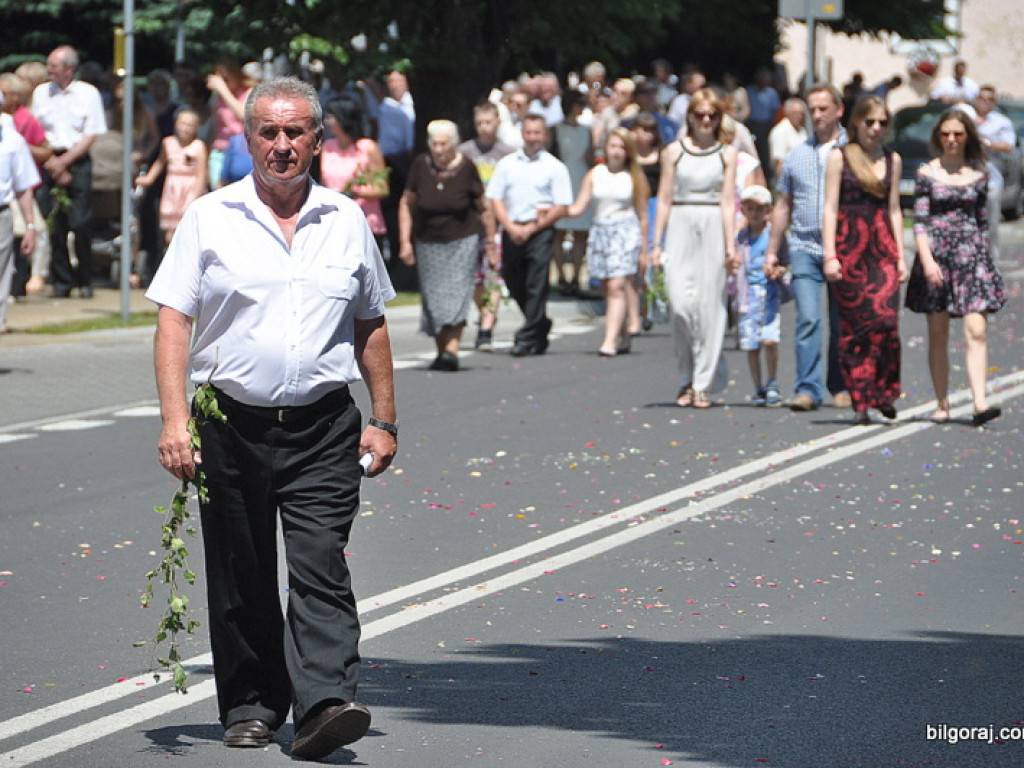 Boże Ciało - tłumy biłgorajan na procesjach eucharystycznych
