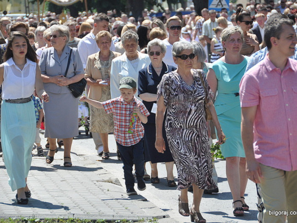 Boże Ciało - tłumy biłgorajan na procesjach eucharystycznych