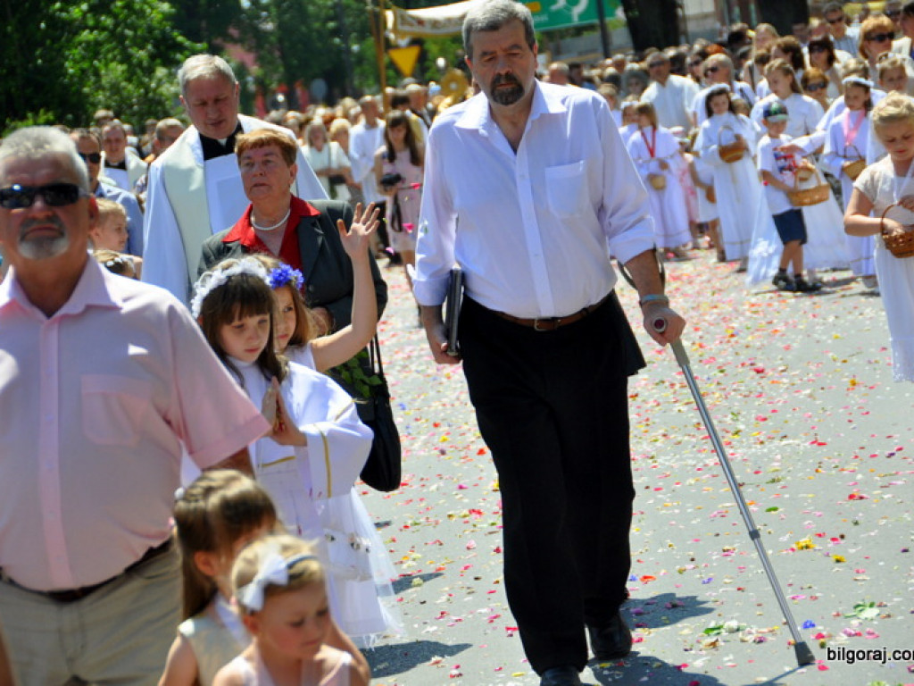 Boże Ciało - tłumy biłgorajan na procesjach eucharystycznych