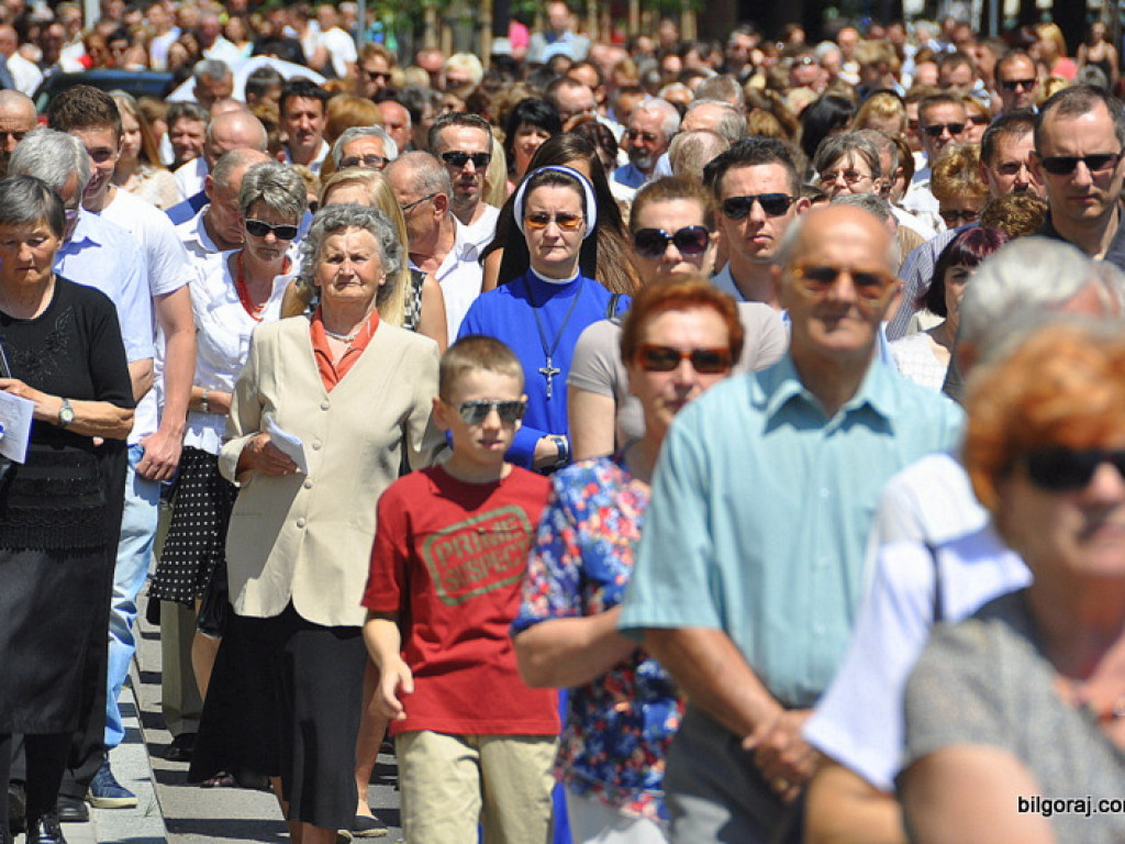 Boże Ciało - tłumy biłgorajan na procesjach eucharystycznych
