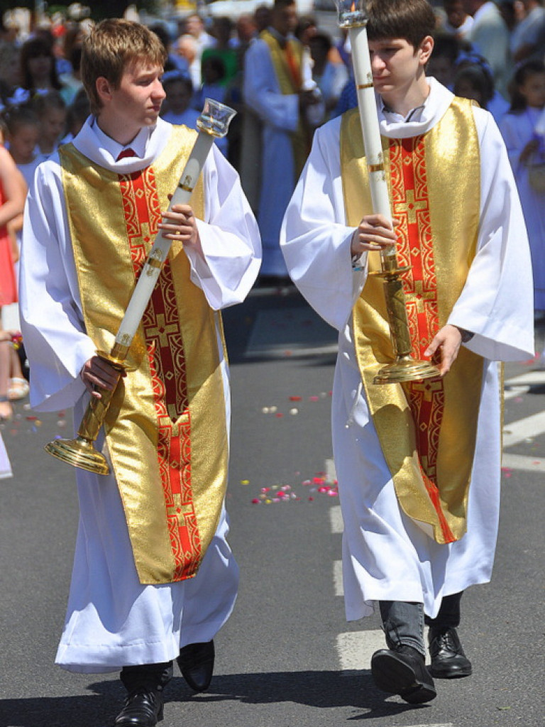 Boże Ciało - tłumy biłgorajan na procesjach eucharystycznych