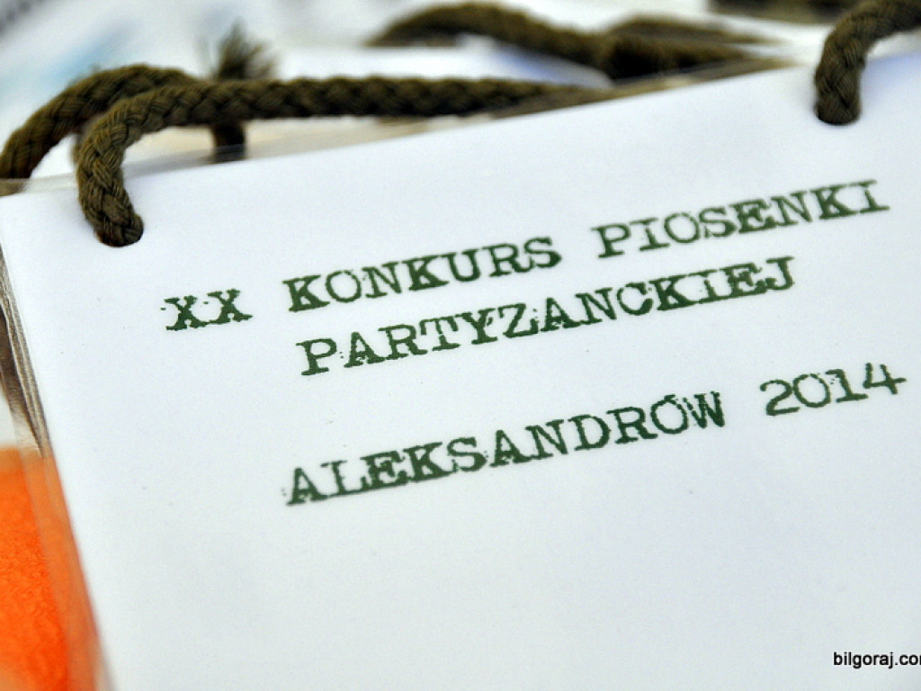 XX Festiwal Piosenki Partyzanckiej w Aleksandrowie (FOTO, VIDEO, WYNIKI)