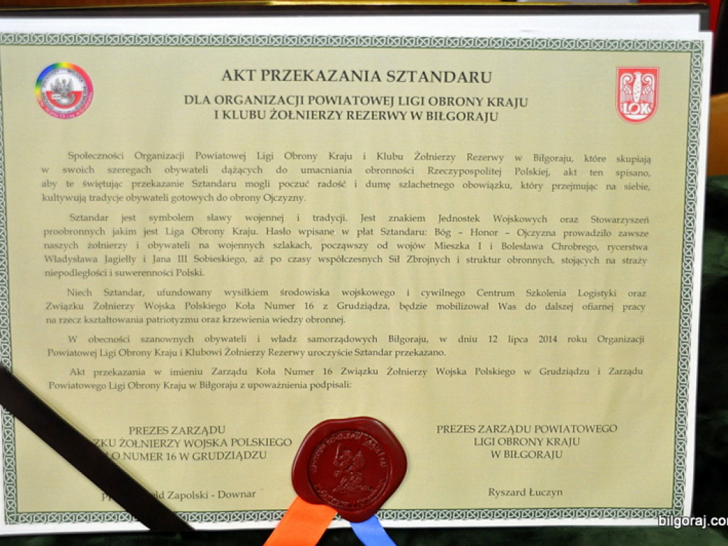 70-lecie działalności Ligi Obrony Kraju. Uroczystości w Biłgoraju (FOTO)
