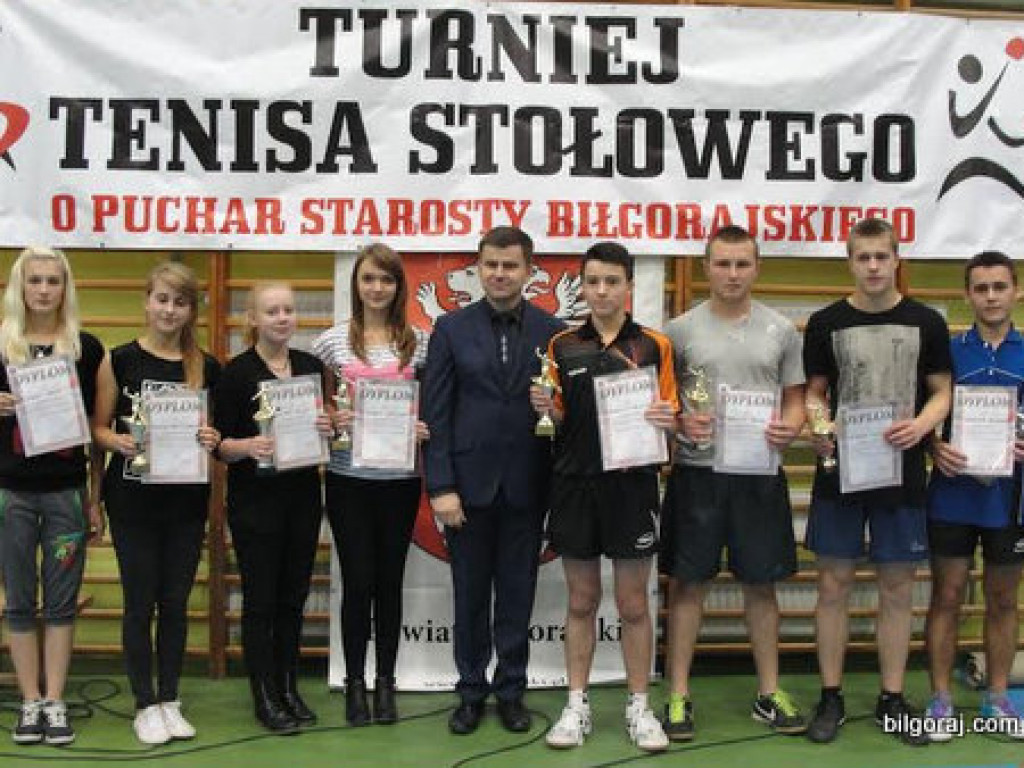 Turniej Tenisa Stołowego o Puchar Starosty Biłgorajskiego (WYNIKI)