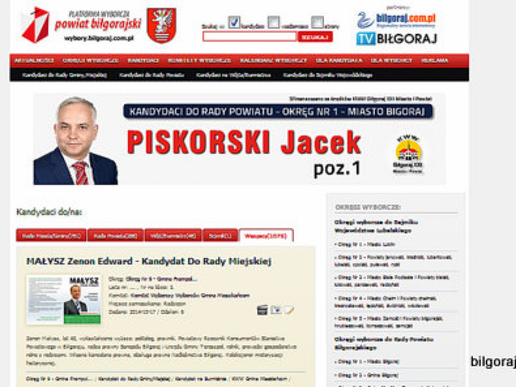 Poznaj kandydatów w wyborach samorządowych 2014 - ruszyła platforma wyborcza