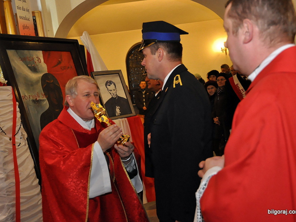 Peregrynacja relikwii bł. ks. Jerzego Popiełuszki w Biłgoraju