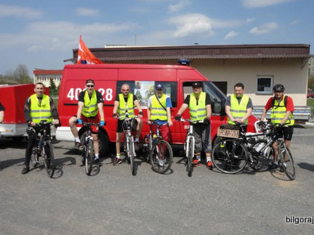 Strażacka pielgrzymka rowerowa na Jasną Górę