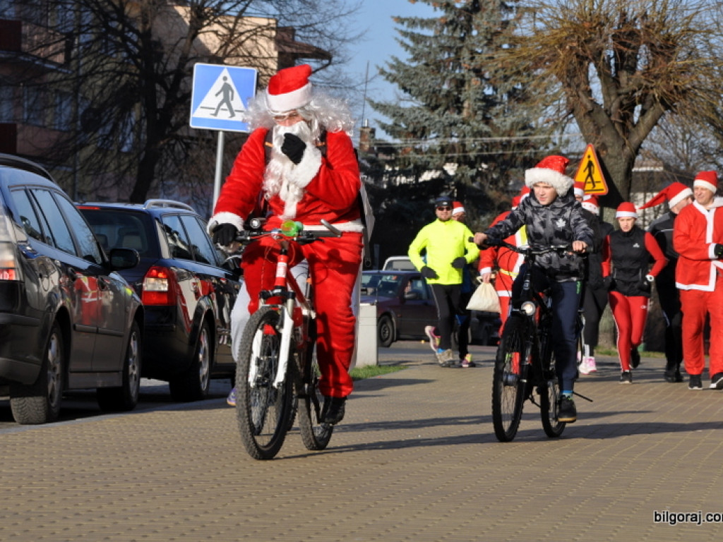 Mikołajkowy bieg uliczny - Biłgoraj 2015
