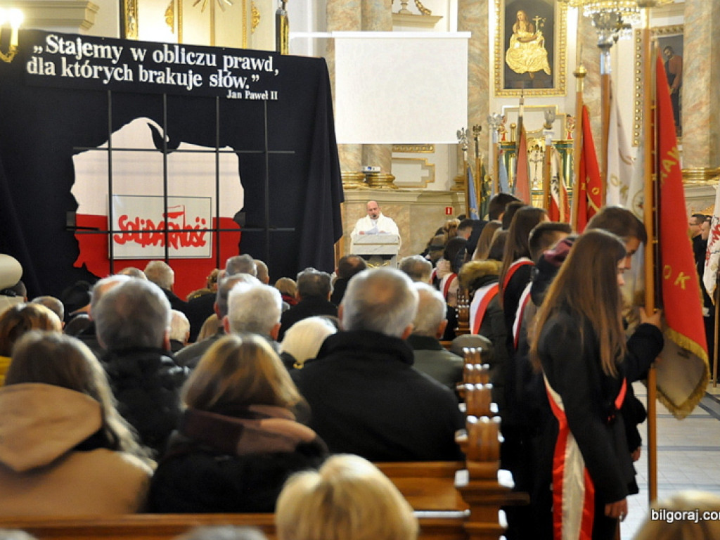 Biłgoraj: 34. rocznica wprowadzenia stanu wojennego (FOTO, VIDEO)