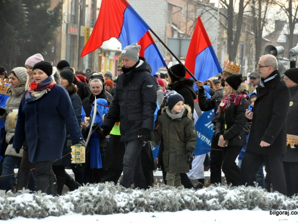 Orszak Trzech Króli - po raz drugi - na ulicach Biłgoraja (FOTO, VIDEO)