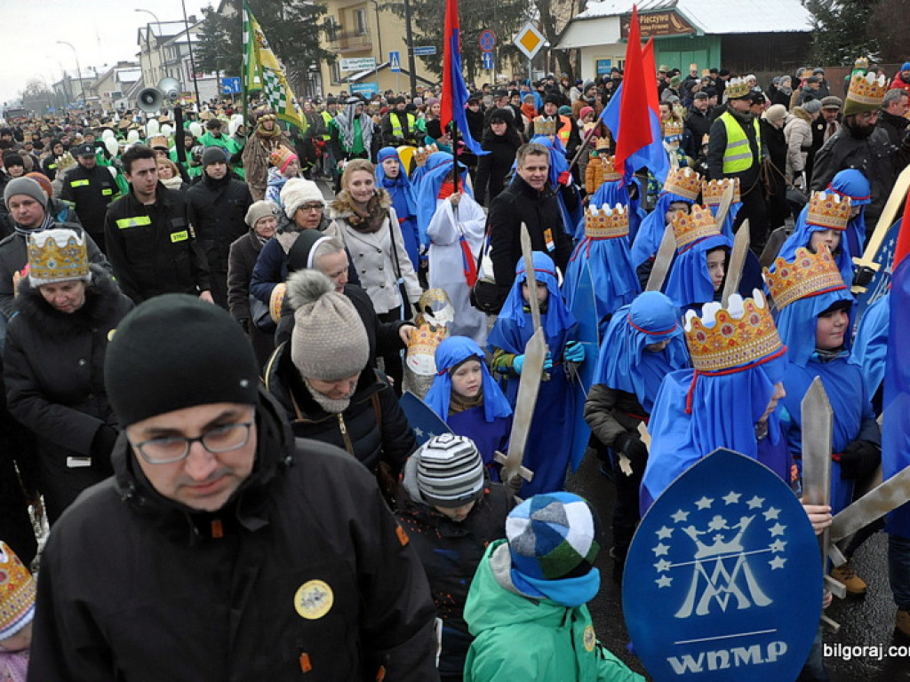 Orszak Trzech Króli - po raz drugi - na ulicach Biłgoraja (FOTO, VIDEO)