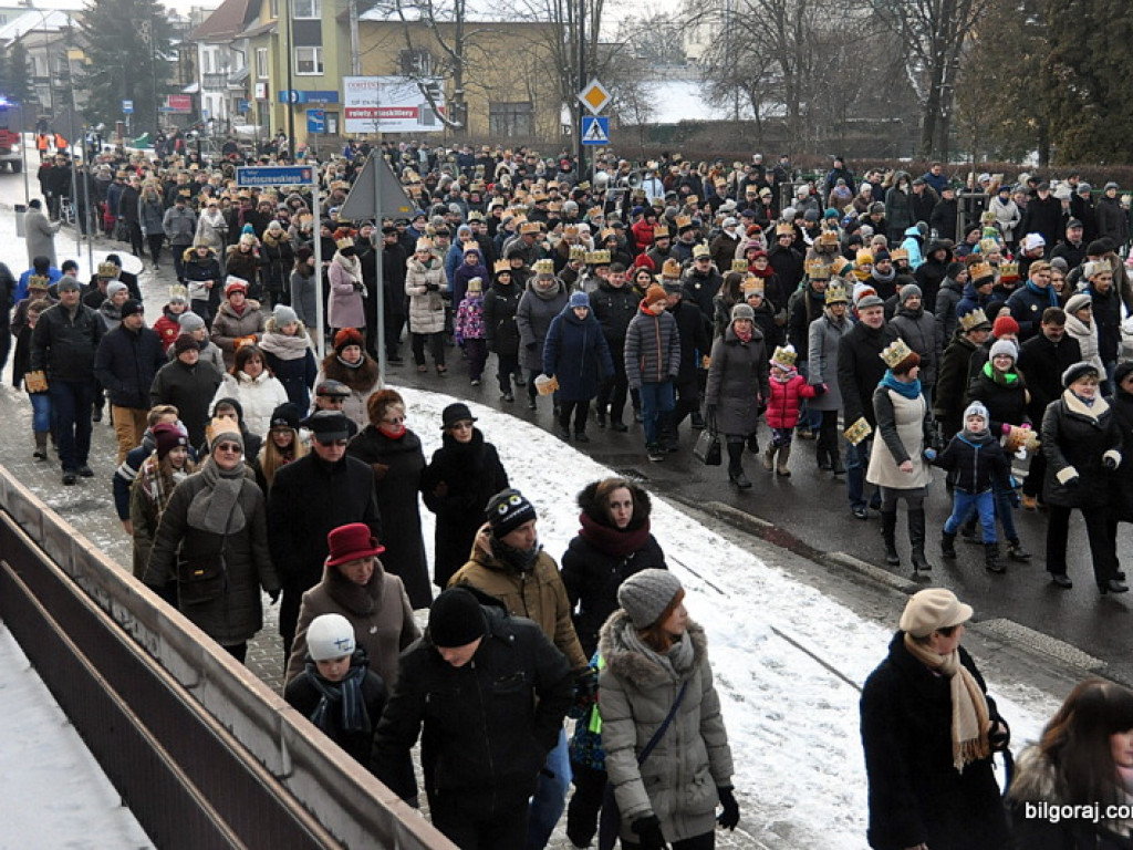 Orszak Trzech Króli - po raz drugi - na ulicach Biłgoraja (FOTO, VIDEO)