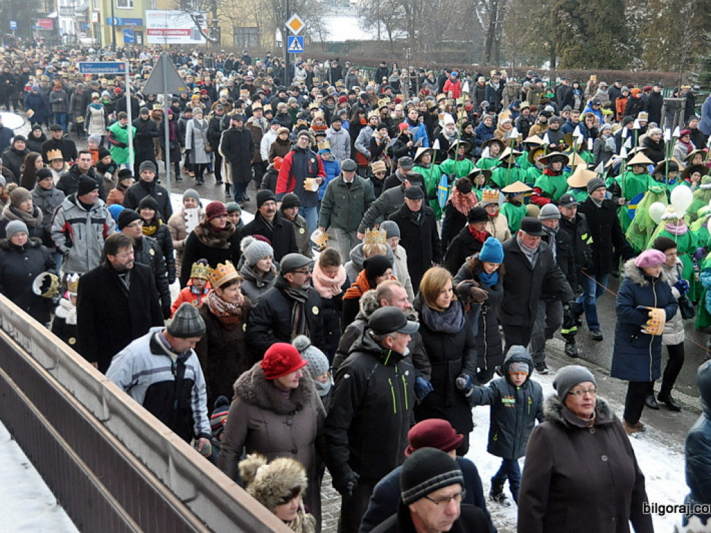 Orszak Trzech Króli - po raz drugi - na ulicach Biłgoraja (FOTO, VIDEO)