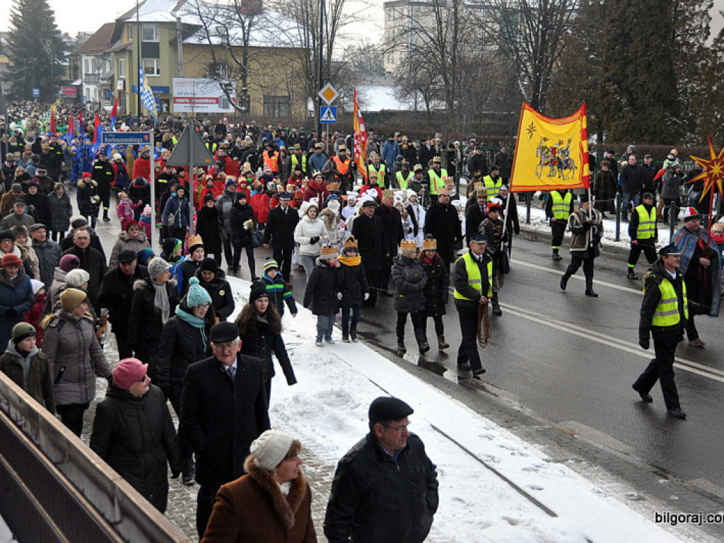 Orszak Trzech Króli - po raz drugi - na ulicach Biłgoraja (FOTO, VIDEO)