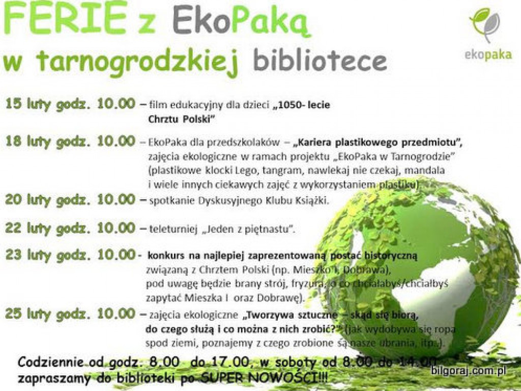 Ferie 2016, czyli jakie atrakcje dla dzieci i młodzieży