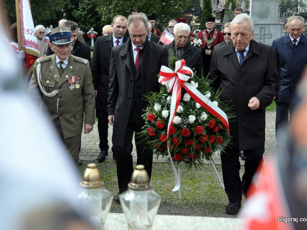 76. rocznica Zbrodni Katyńskiej - powiatowe obchody w Biłgoraju (FOTO, AUDIO)