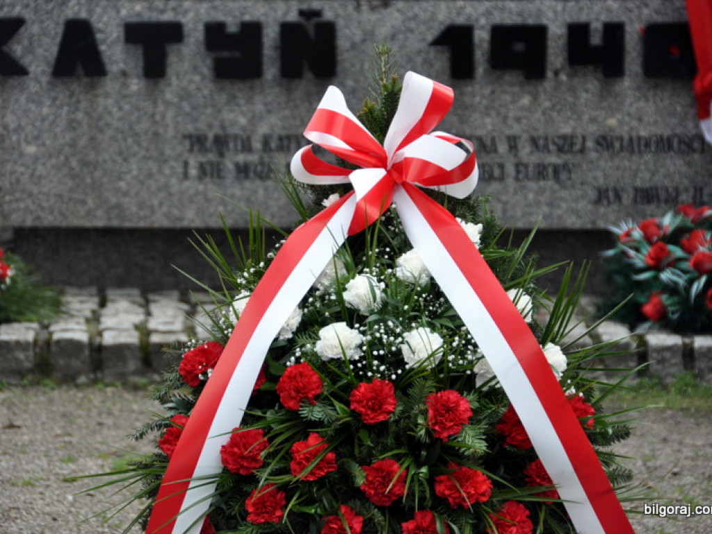 76. rocznica Zbrodni Katyńskiej - powiatowe obchody w Biłgoraju (FOTO, AUDIO)