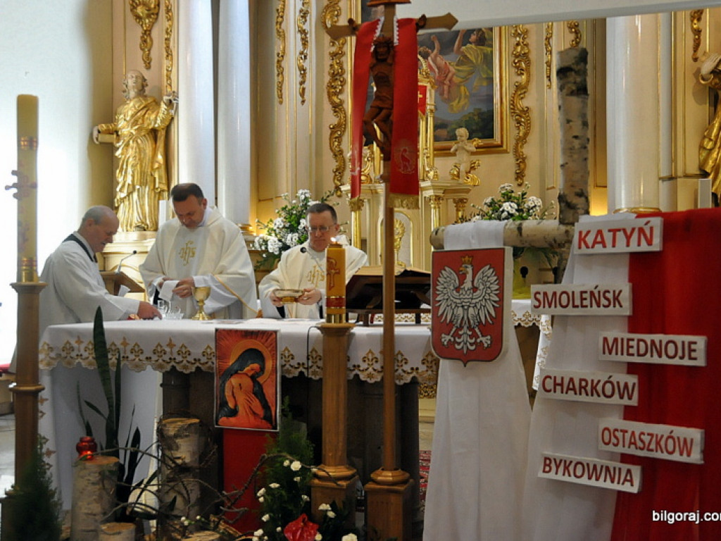 76. rocznica Zbrodni Katyńskiej - powiatowe obchody w Biłgoraju (FOTO, AUDIO)