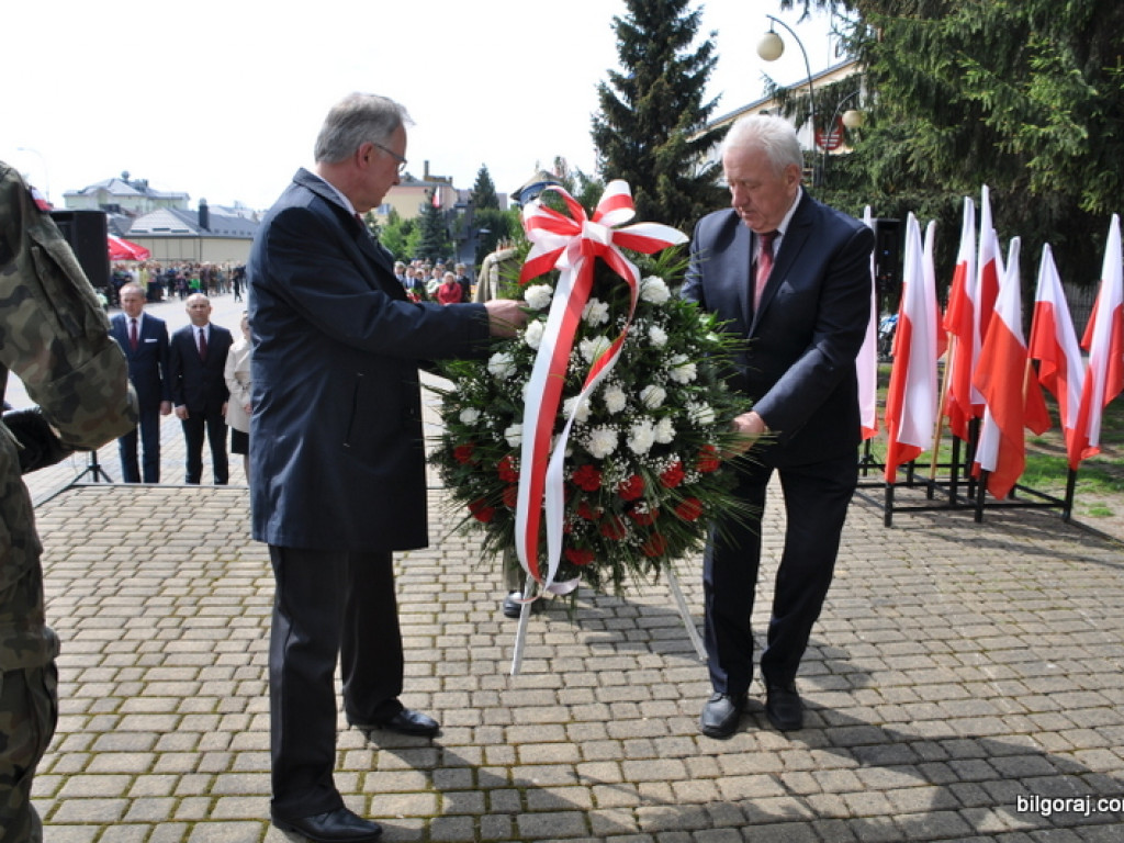 Biłgoraj: 225. rocznica uchwalenia Konstytucji 3 Maja (FOTO, AUDIO)