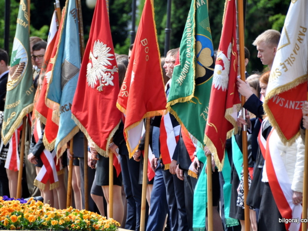 Biłgoraj: 225. rocznica uchwalenia Konstytucji 3 Maja (FOTO, AUDIO)