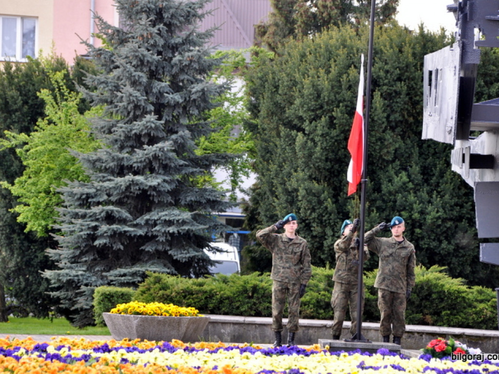 Biłgoraj: 225. rocznica uchwalenia Konstytucji 3 Maja (FOTO, AUDIO)
