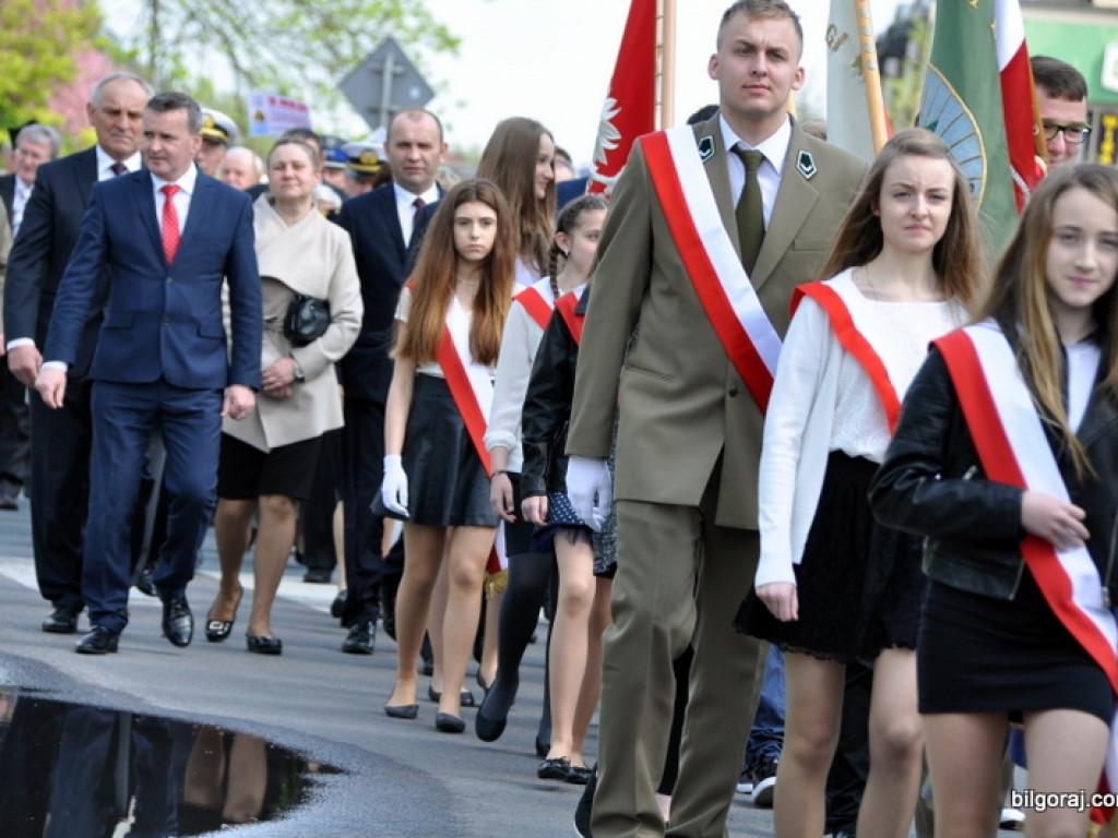 Biłgoraj: 225. rocznica uchwalenia Konstytucji 3 Maja (FOTO, AUDIO)